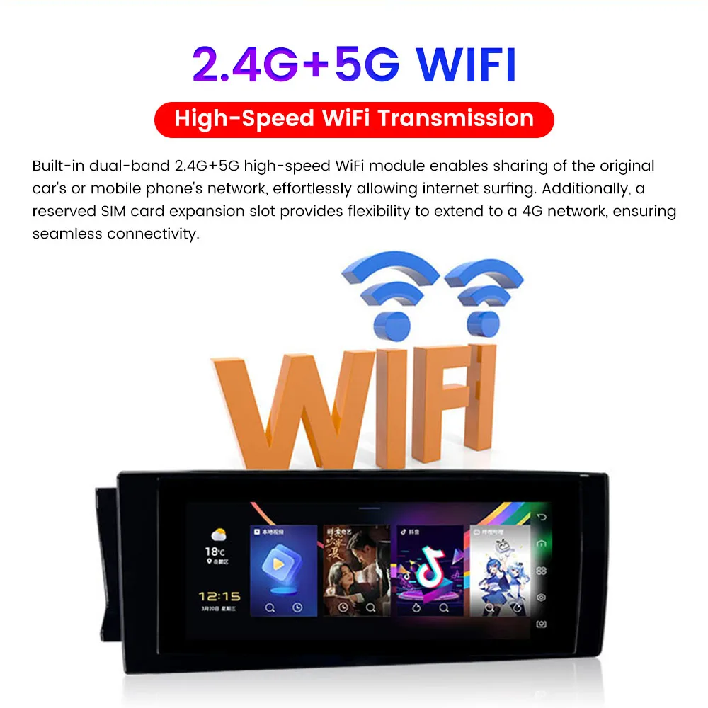 شاشة ترفيهية مساعد الطيار 12.3 بوصة لـ Trumpchi GS8/ES9 2021-2025 CarPlay شاشة أندرويد مشغل وسائط متعددة للسيارة 4G 64G #5