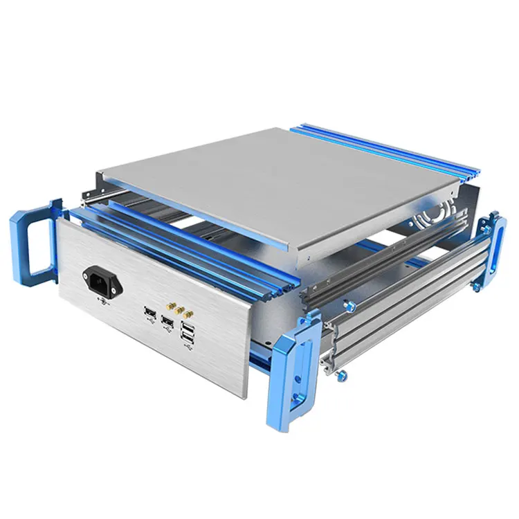 YONGGU D01 269*2Umm Custom Cnc Machine Striped Cooling Shell Electricity Control Box Aluminum Chassis