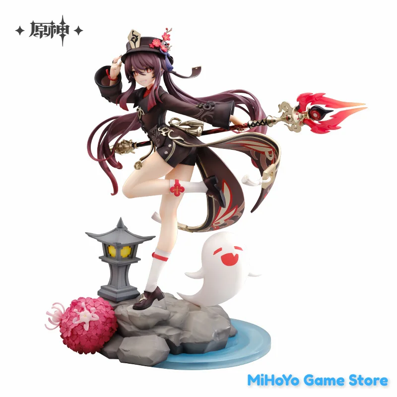 [Genuine] MiHoYo Official Genshin Impact Hu Tao Garage Kits Action Snowy Plum Fragrance Ver.1/7 Model Kits Hutao Birthday Gifts