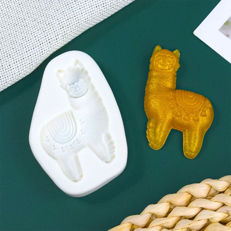 5 Pcs Animal Alpaca Silicone Mold Cake Baking Mold for Making Fondant Chocolate Dropship