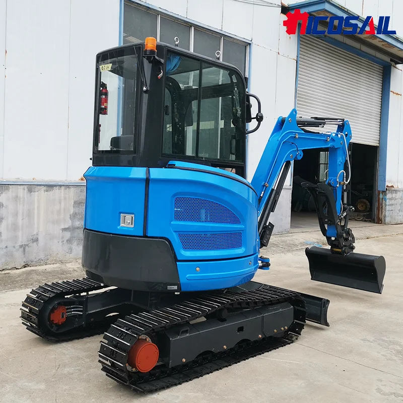 

High Quality and Efficiency Crawler Mini Digger 2.6 Ton Small Excavator with Engine Pump Gear Motor for Earthmoving Farming