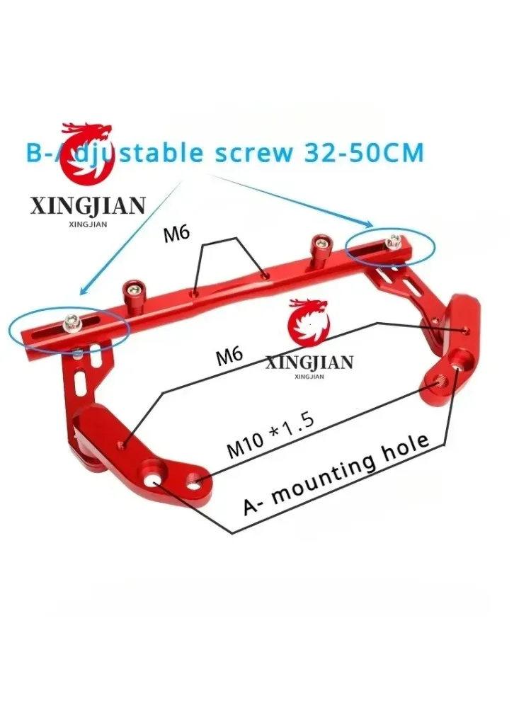 Motorcycle Handlebar Accessory Mounts For LONGJIA XDV250Si XDV300i XDV150Si VMAX ie300 VMAX250 Support Bar Accessories - Image 2