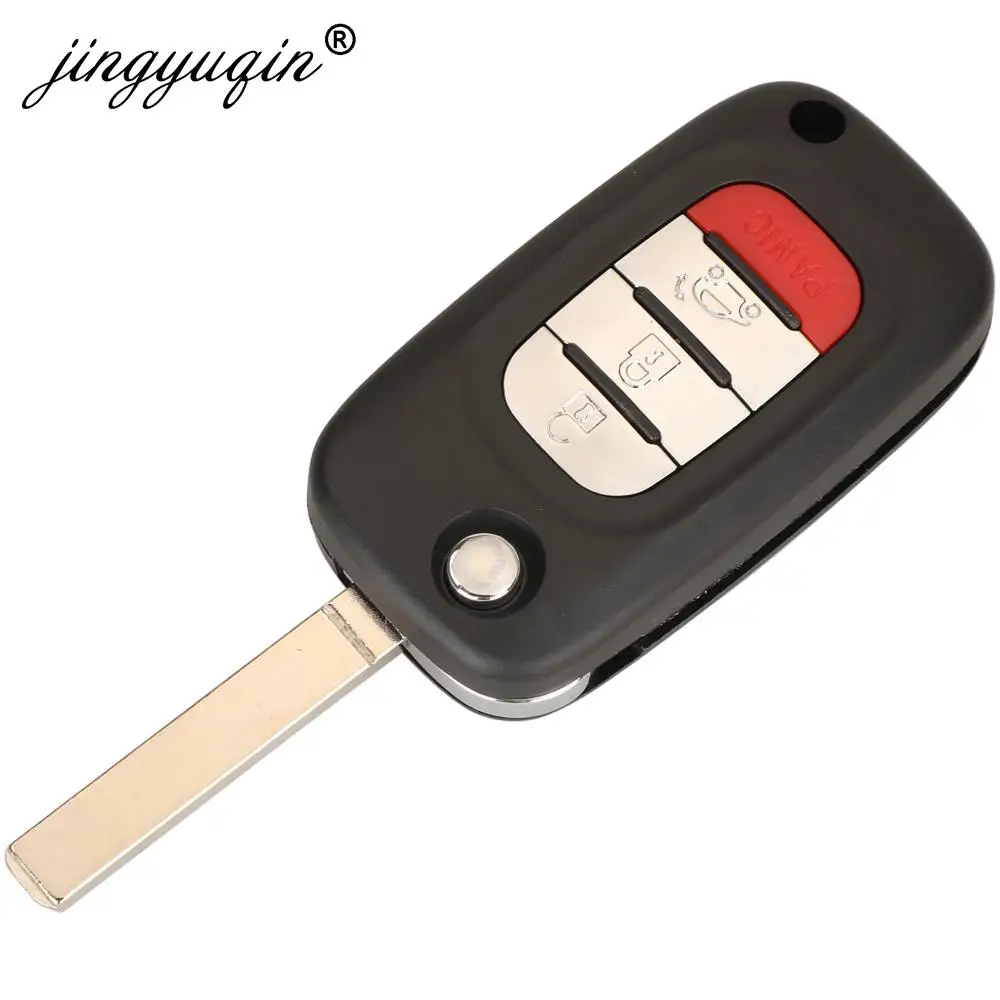 Jingyuqin-Clé de voiture à distance, mise à niveau Flip, Mercedes Benz Smart Fortwo 451 MB City Roadster 3/4 bouton 315/433Mhz 7941, puce ID46