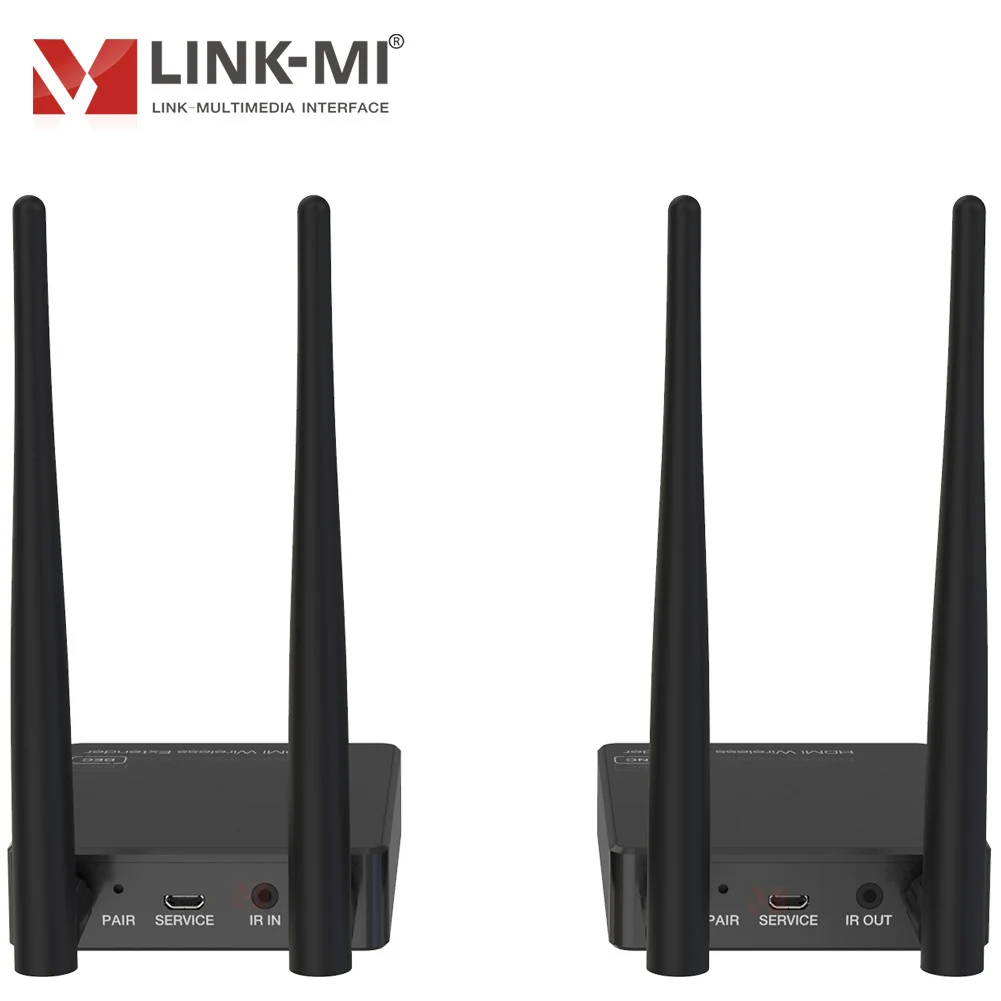 HDMI Wireless Extender 100M 1080P60Hz H.265 HDMI Transmitter Receiver One-way IR Control HDMI Extender For Home Theater