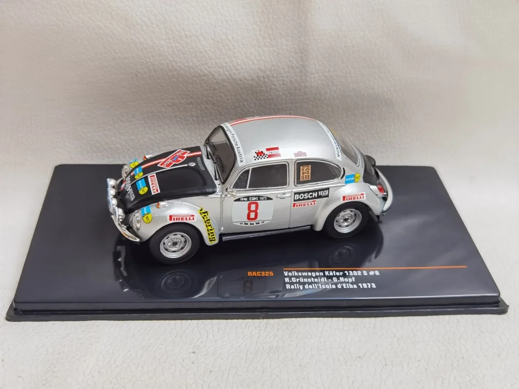 IXO Diecast 1/43 مقياس فولكس فاجن 1302 S # 8 1973 – ألعاب نموذج سيارة سباق الخنفساء المصنوعة من خليط معدني هدية للأولاد #3