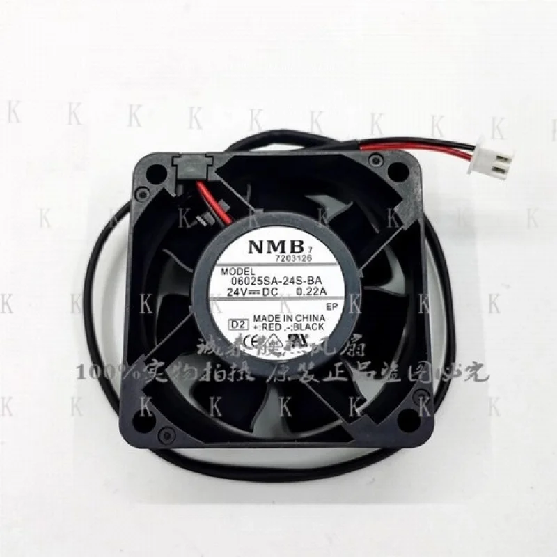 

C ДЛЯ NMB 06025SA-24S-BA DC24V 0,22A 2-контактный бесшумный охлаждающий вентилятор
