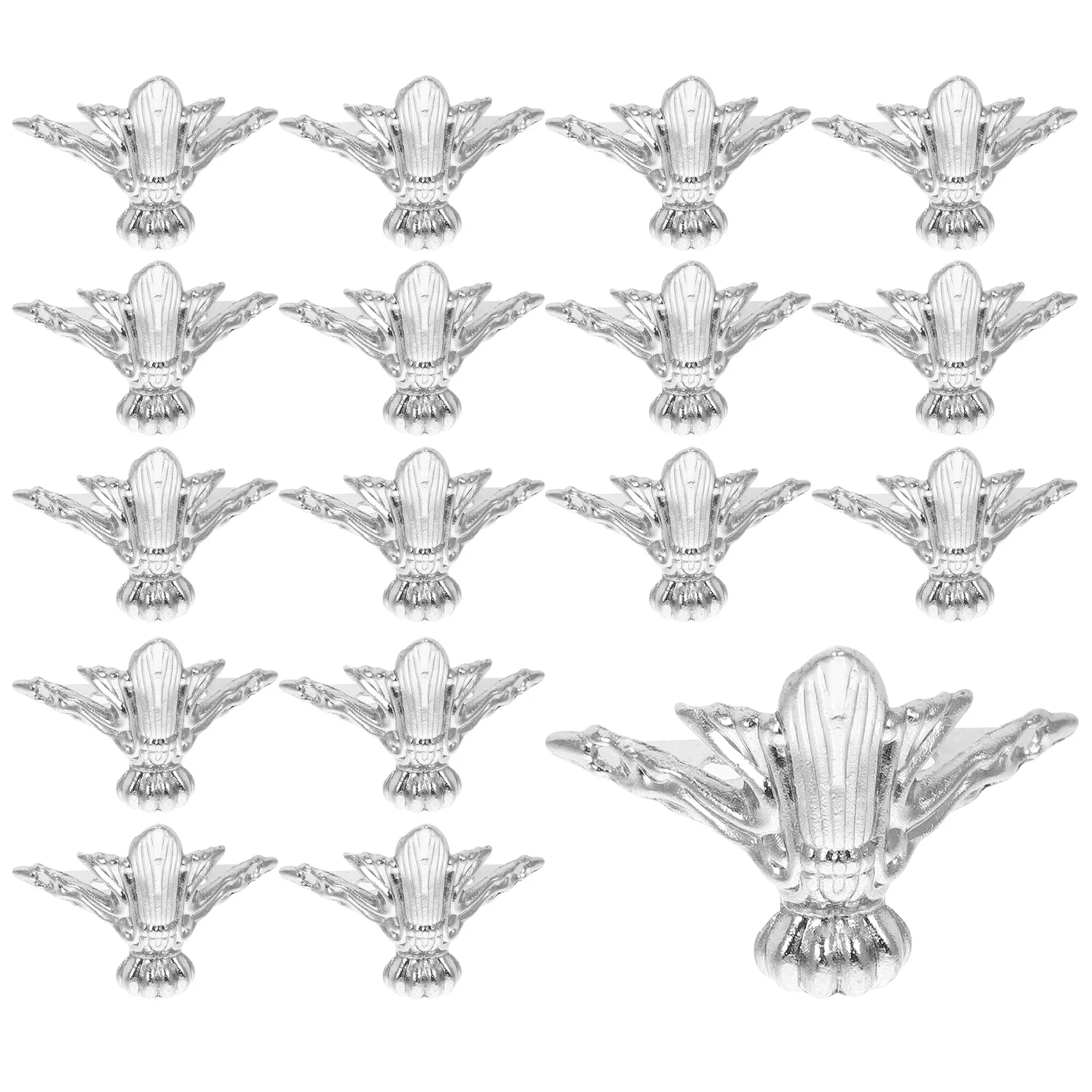 

20pcs Zinc Alloy Furniture Legs Corners for Wooden Boxes Jewelry Cases Retro Decorative Hardware Small Golden