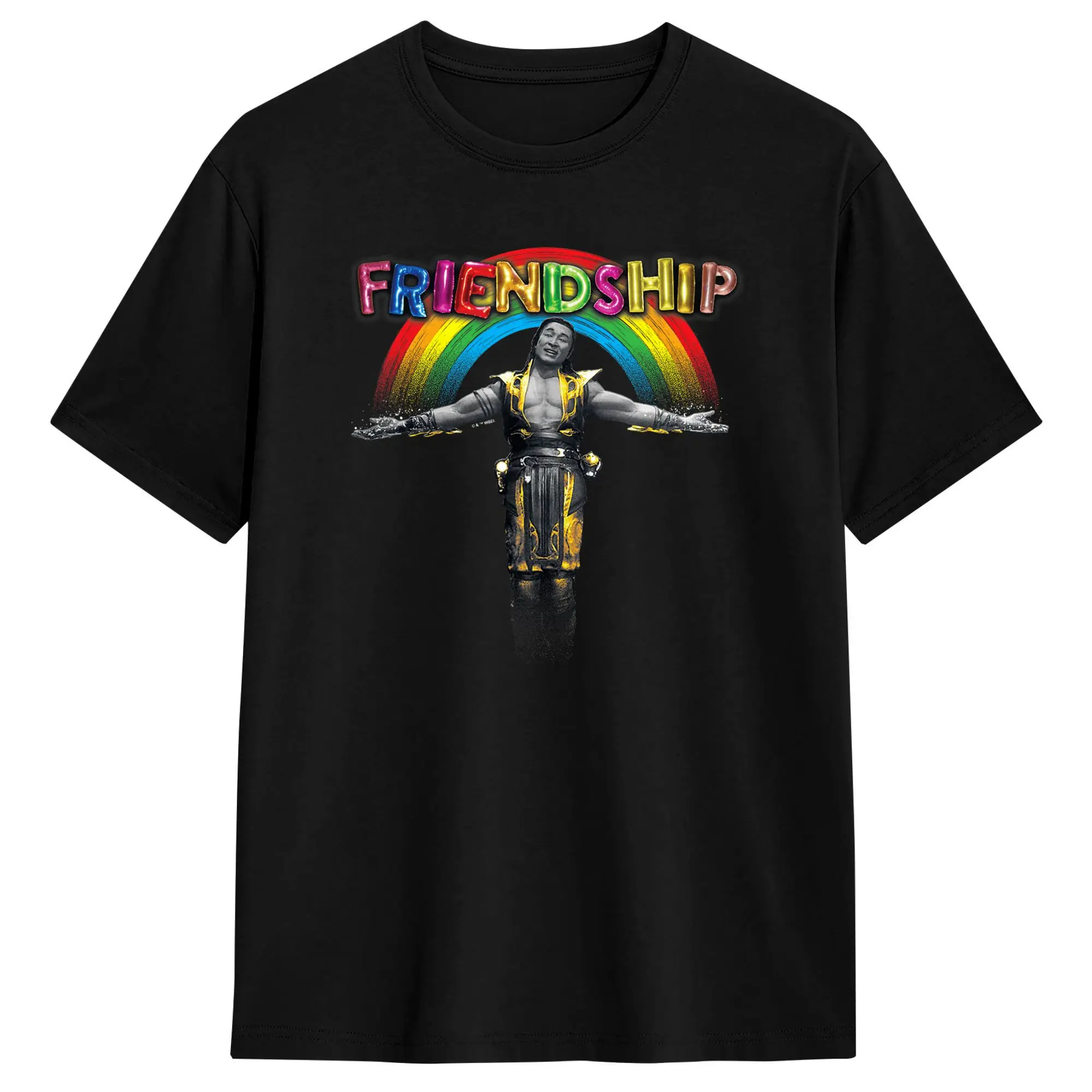 Klassic Shang Tsung Friendship Rainbow Screen Mortals Kombats T-Shirt Men's  Aesthetic T-Shirts Beach Crew Neck Harajuku Tee