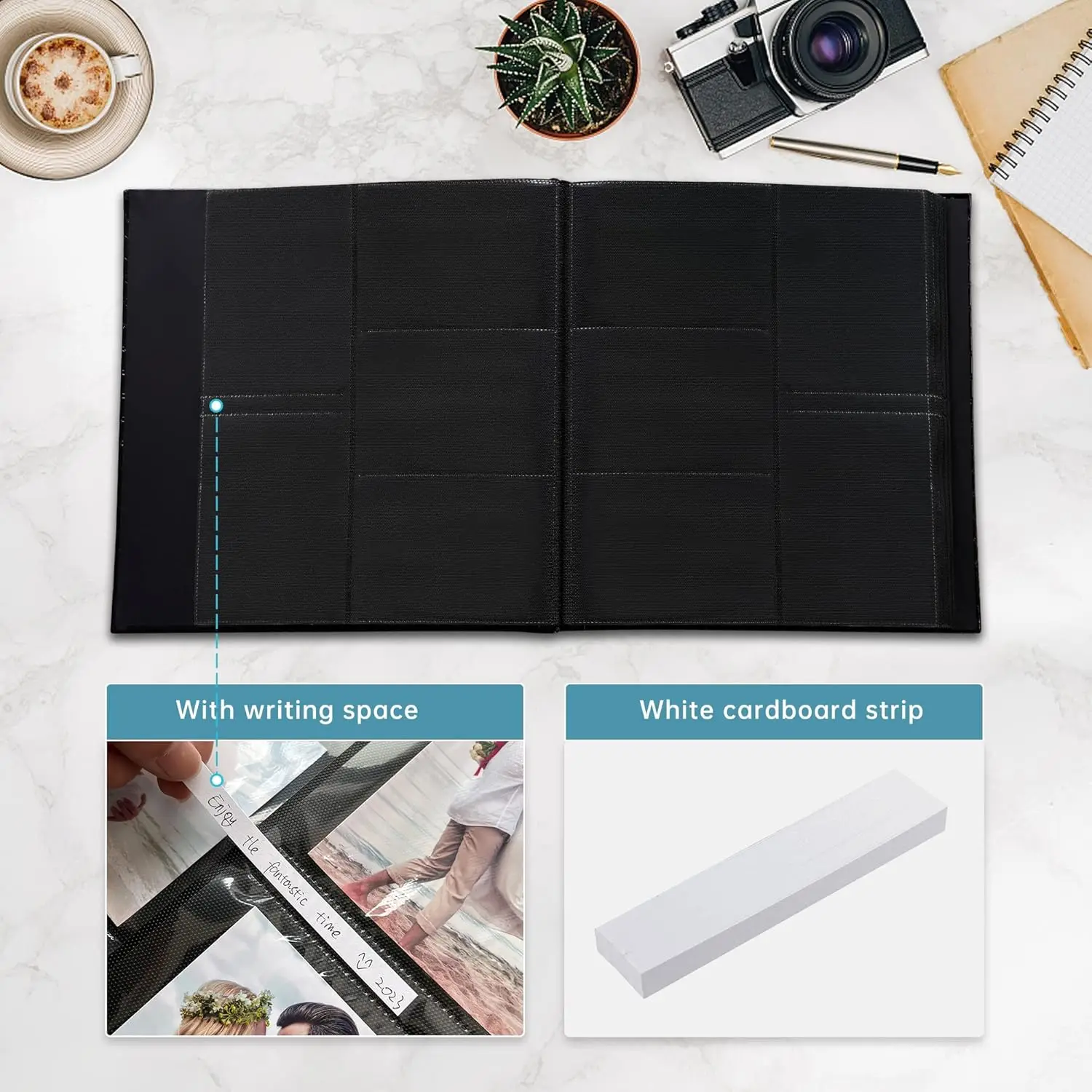 Leather Photo Album 4x6 1000 Photos Large Capacity Picture Book with Horizontal and Vertical Pockets for Baby Wedding An