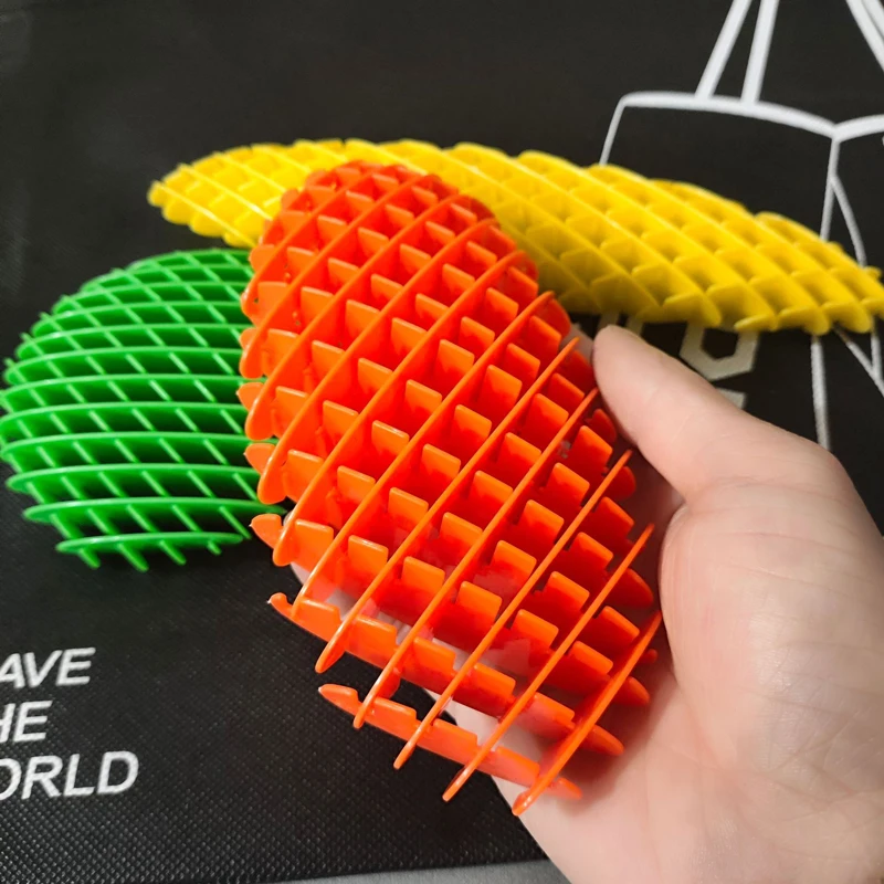 1Pcs New Design Fidget Gadget Magic Worm 3D Print Pineapple Carrot Anti-Stress ADHD Stress Relief EDC Elastic Toy for Kid Adult