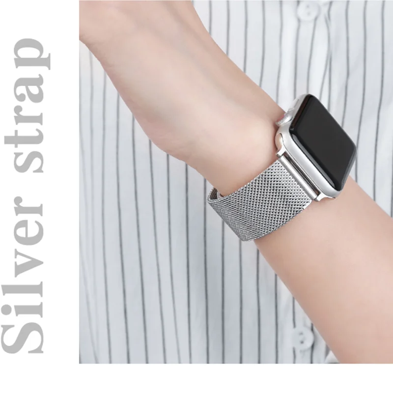 Sports Metal Strap for Apple Watch 8 7 6 5 4 SE 3 2 1 Fashion Stainless Steel Watchband for Apple Watch Band 44mm 42mm 40mm 38mm