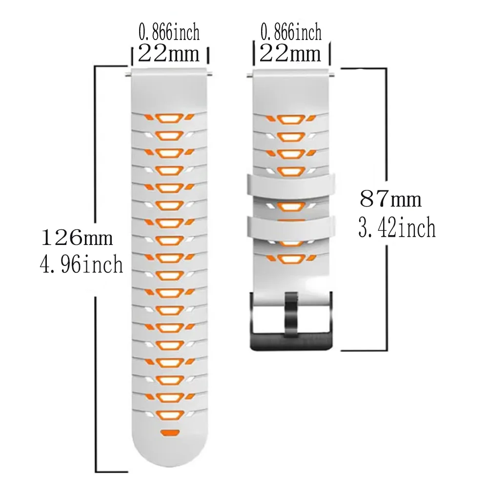 Silicone Watch Strap For Amazfit Balance Smartwatch Band For Huami Amazfit GTR 4 3 Pro/GTR 2E/47mm Bracelet Watchbands 22mm Belt