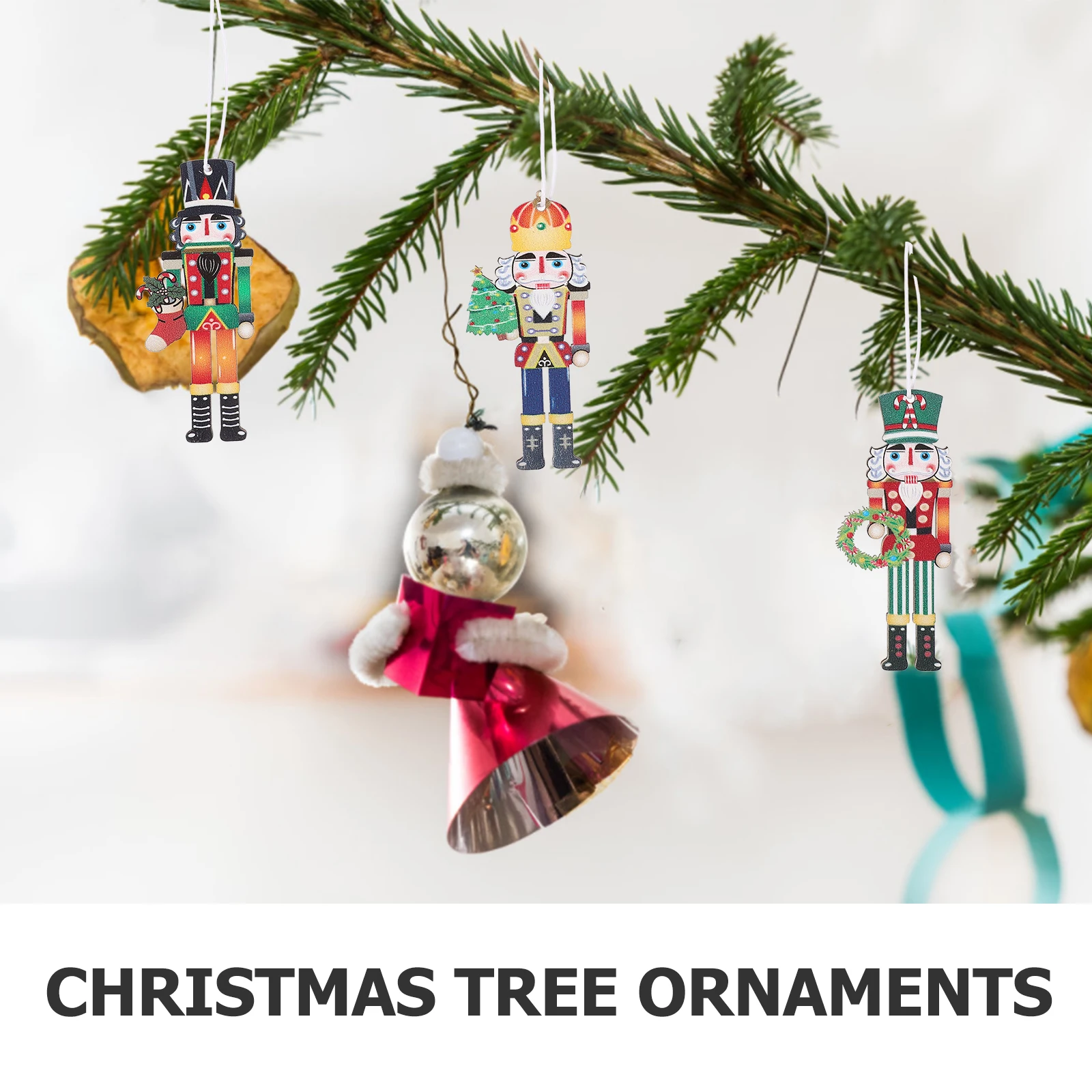 

9 Pcs Decorative Nutcracker Pendant Festive Decorations Soldier Pendants Nutcrackers