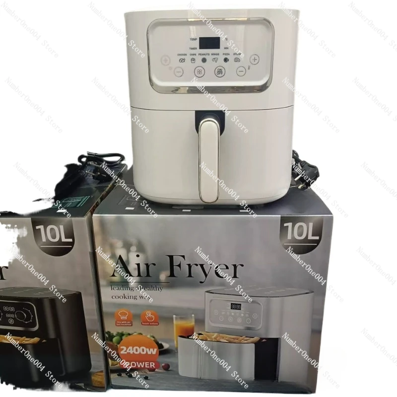 Applicable to English 10L Large Capacity French Fry Machine Bread Chicken Wings Smart Touch Air Fryer