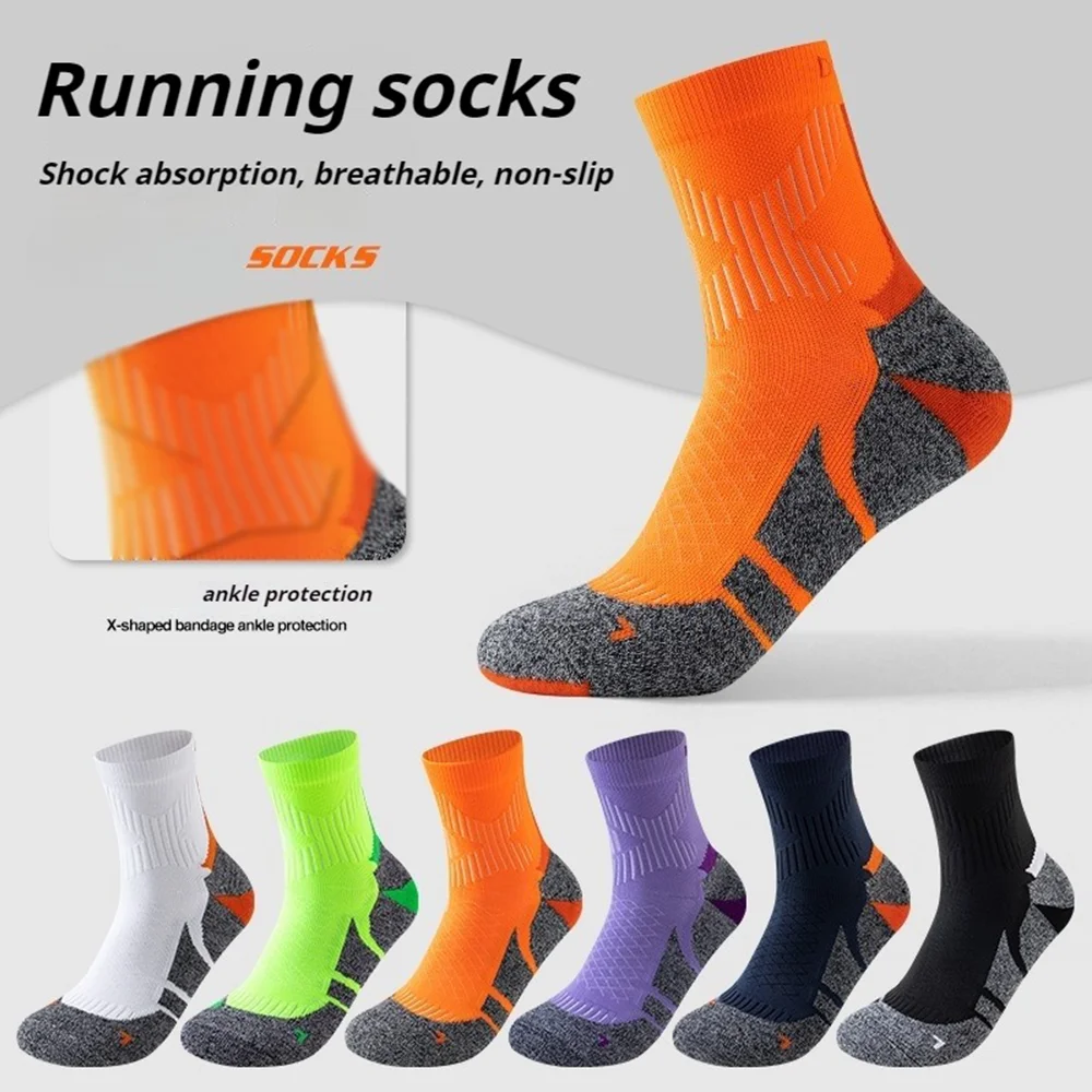 Athletic Sock Cushion - Sport Socks Moisture Wicking Professional Marathon