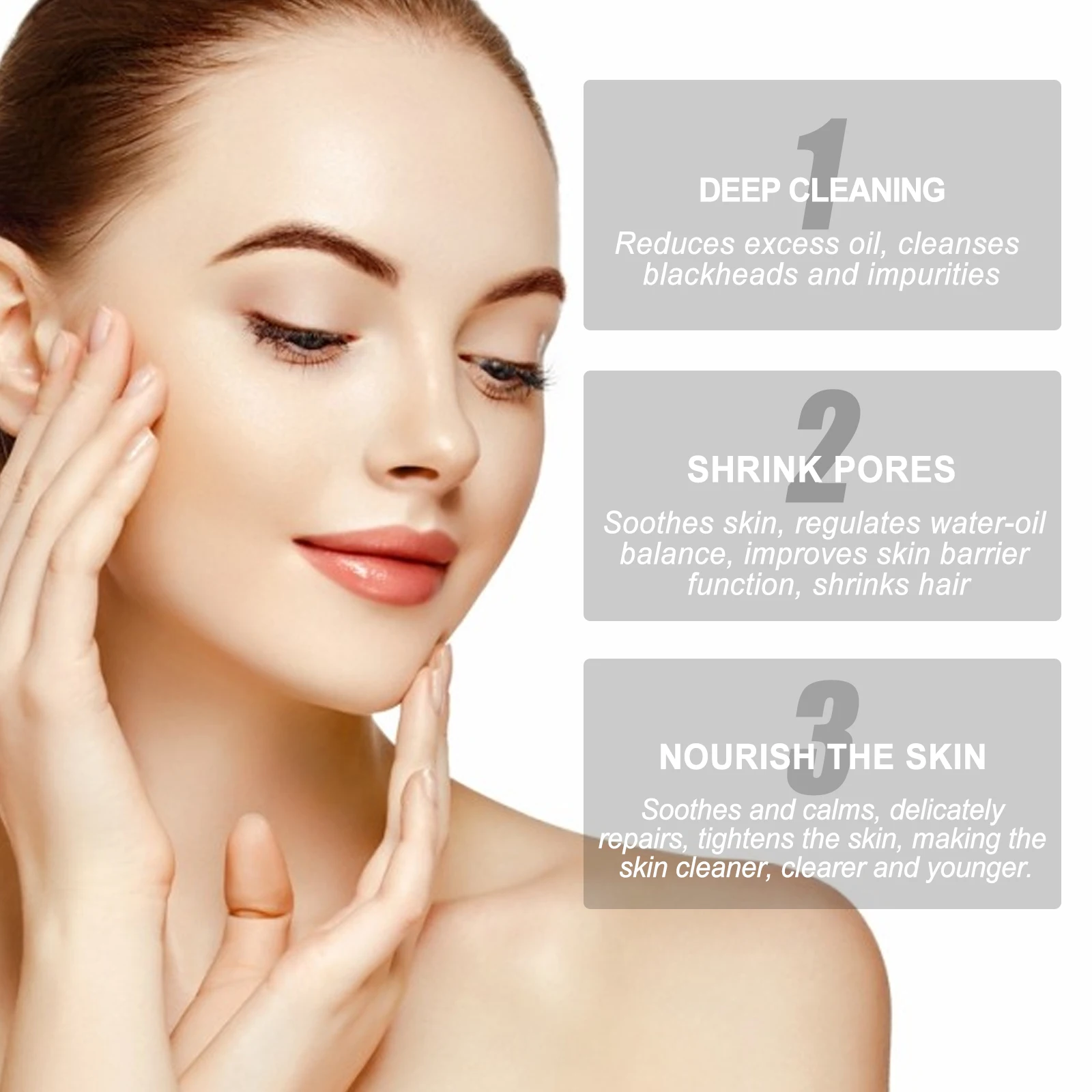 EELHOE Maschera per il naso Crema con cerotti Pori profondi Pulizia dei punti neri Ridurre i pori Non irritante Ridurre i comedoni chiusi Cura nasale