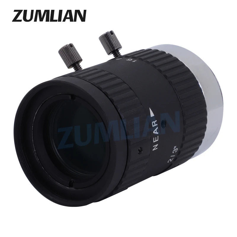 Fa Lens 5.0MP C-Mount 50Mm Lens Vervorming Manual Iris Machine Vision Lenzen 2/3 "F2.8, handmatige Focus Zoom Camera Lens Fa
