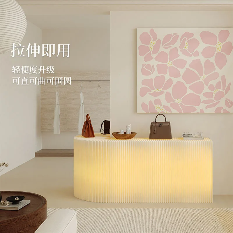 Foldable Display Luminous Shelf Product Display Cabinet Commercial Shelf Cosmetics Display Shelf Load-bearing Nakajima Platform