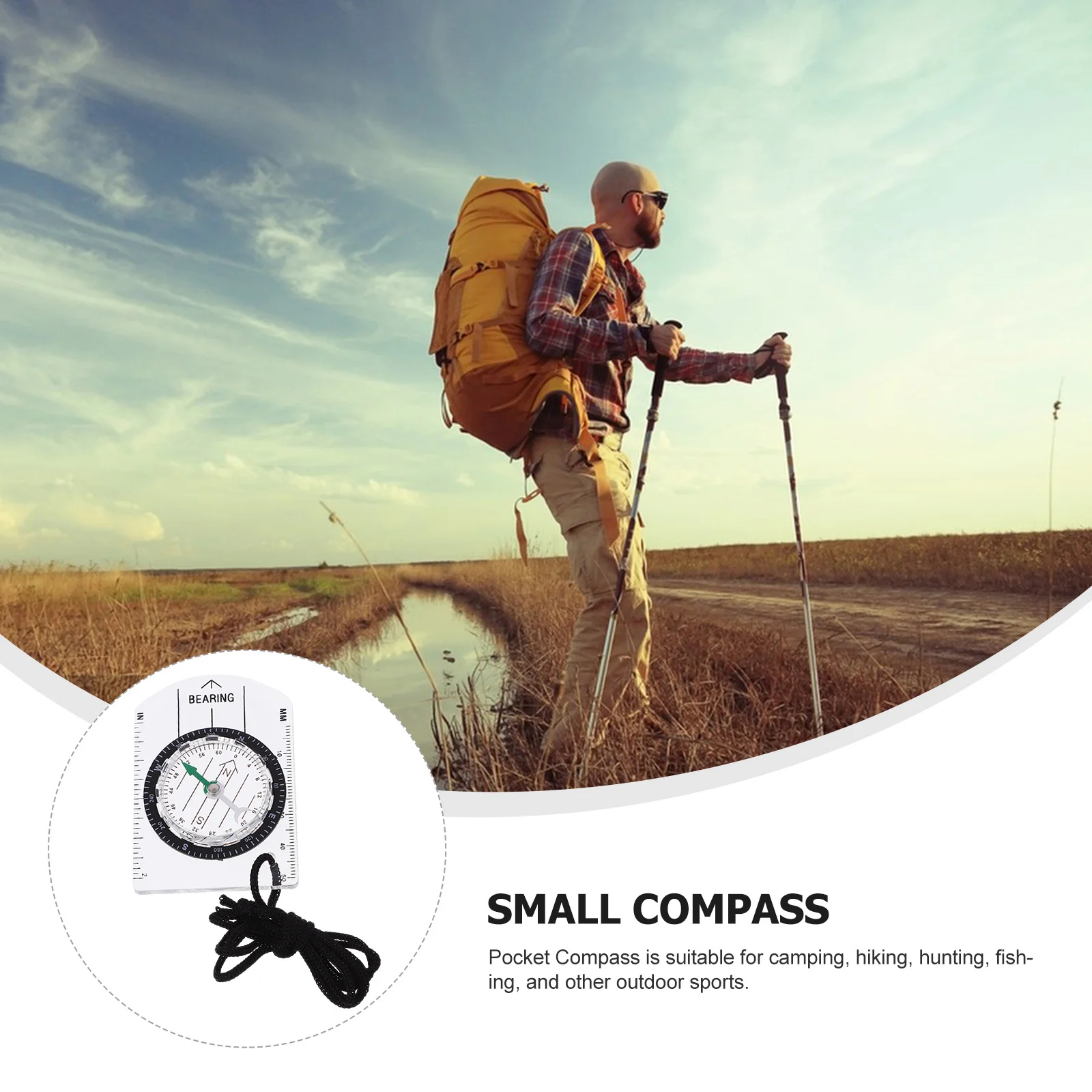 

4Pcs Portable Pocket Compass Hiking Camping Navigation Tool Small Outdoor Survival Gear Gift Compass Hiking Survival