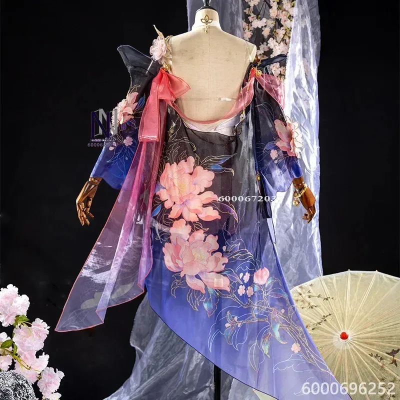 لعبة تيسا كوسبلاي ناراكا بلادي بوينت أنيمي فستان نسائي قديم زي لعب الأدوار ملابس حفلات الهالوين وصل حديثًا