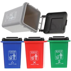 4 Pcs Mini Trash Can Desk Bin Waste Children Toy Kids Toys Classification Garbage Small