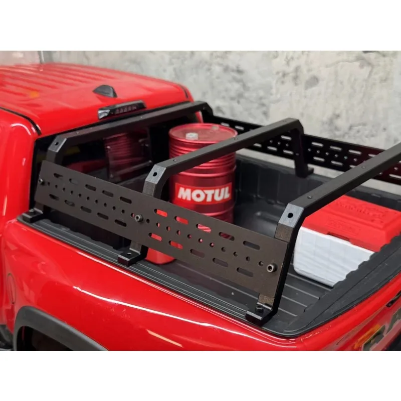 

1/8 Scale KM RAM 1500 RC Crawler Aluminum Roll Bar & Metal Rear Bed Upgrade Parts - Off Road Truck Metal Modification