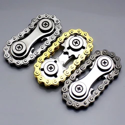 New Sprockets Flywheel Fingertip Gyro Fidget Spinner Antistress Anxiety Metal Bike Chains Christmas Gift For Adult Kids