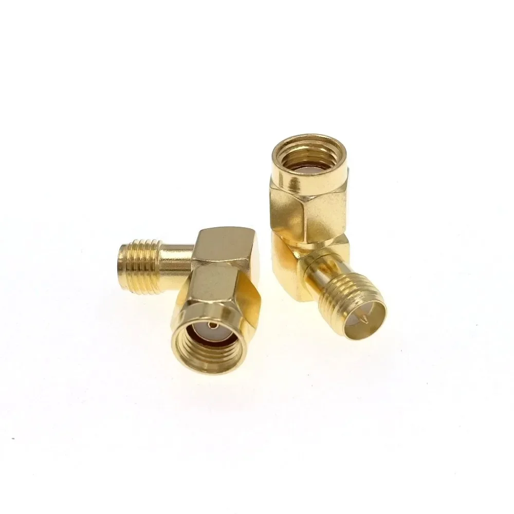 RP-SMA Male To RP-SMA Female Right Angle RF SMA Connector Adapter