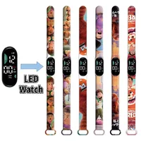 Disney Turning Red LED Electronic Waterproof Watch Cartoon Anime Character Xiaomi Watch kids Birthday gifts watchs