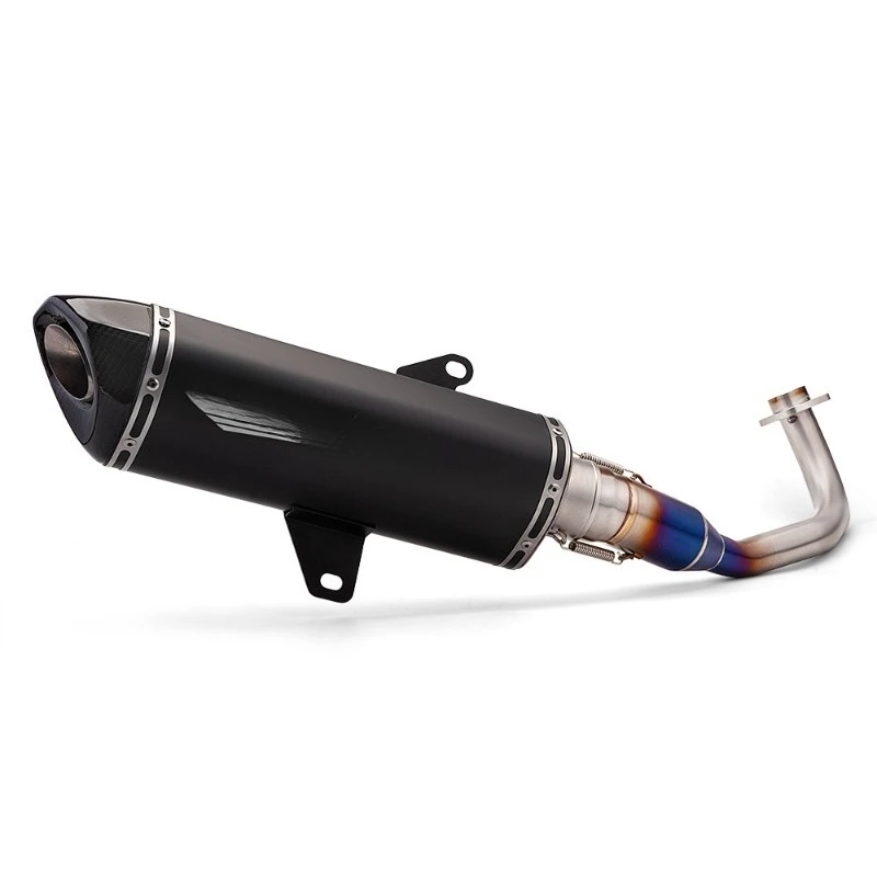 

Motorcycle locomotive full-section exhaust pipe modification Forza350 titanium alloy front exhaust pipe set
