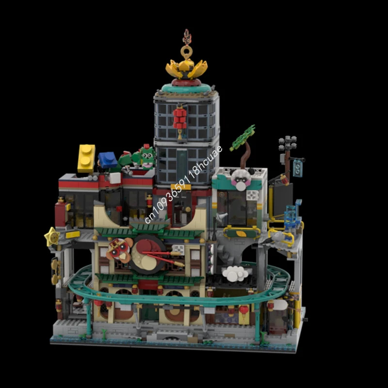 

4260 шт. MOC город фонарей набор образовательные творческие строительные блоки подробная архитектурная сборная игрушка для коллекционеров