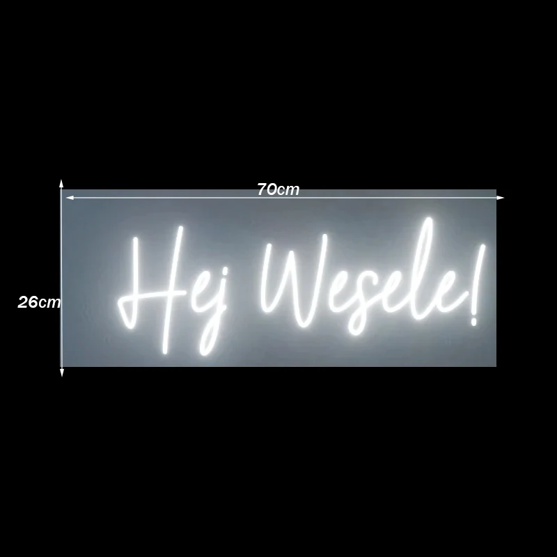 

Big 70cm Custom Neon Light LED Neon Sign for Wedding Birthday Room Home Decoration