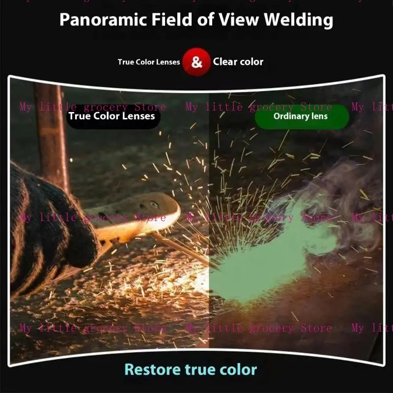 D5BD HEAT HEAT WELDING Mask Auto Auto Menyesuaikan Lensa Lensa Cakupan Penuh Pelindung Helm Lepas Lapisan Fleksibel