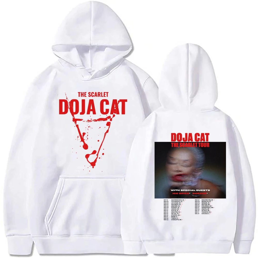 2023 Hot Scarlet Doja Cat Hoodie Hip Hop Music Harajuku Men Women Pullover Tops Sweatshirt Unisex