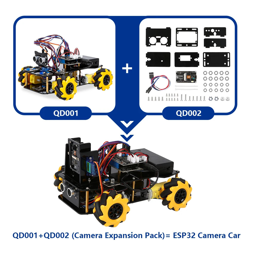 Robotlinking Children's Intelligent Educational Toy Car Project ESP32 Smart Robot Car Kit Tutorial Compatible with Arduino Ide