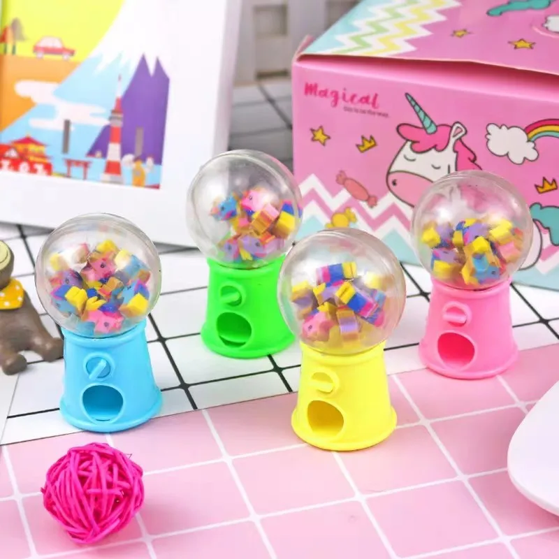 Capsule Toy Creative Novelty Eraser Stationery Children's Gift Kindergarten Cute Cartoon Gashapon Machine Eraser