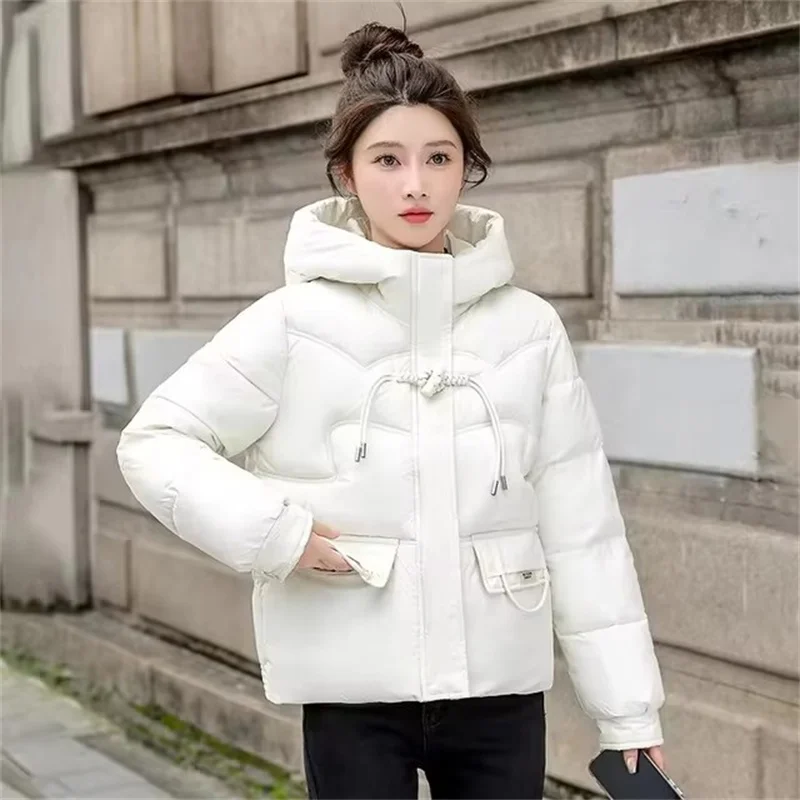 Winter Jacke Frauen Parkas 2025, Neue Koreanische Unten Baumwolle Kurze Jacken Mantel Weibliche Casual Tops Alle-spiel Parka Damen oberbekleidung