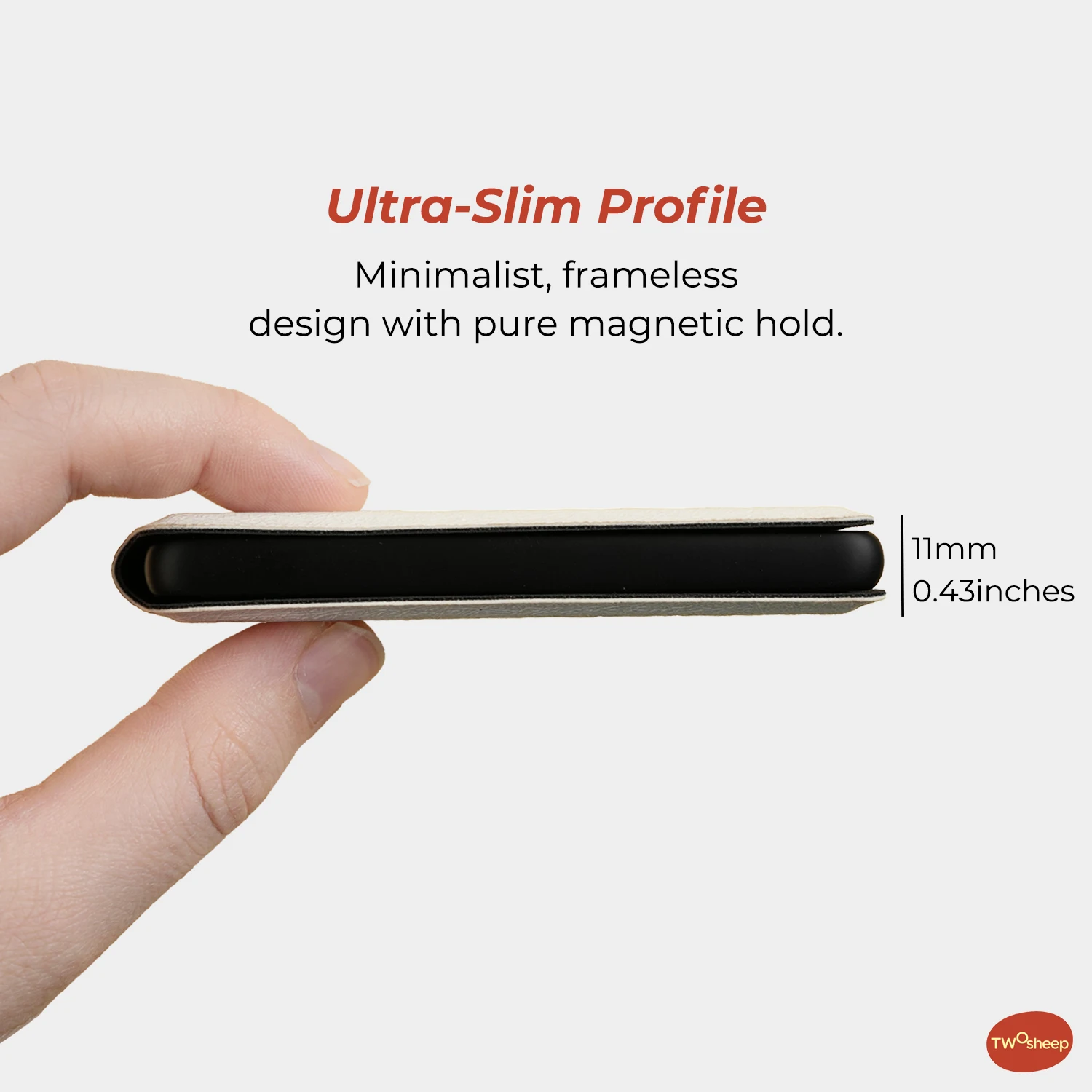twosheep English Quotes Case suit for XTEINK X4 Pro XTEINK X4Pro Pure Magnetic Frameless Thin Shell Slim Skin Protective Guard