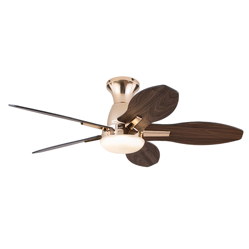 European Style Ceiling Fan with Light Remote Control and High Power DC Motor 26W LED Three Color Light Source Ideal for Bedroom