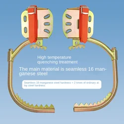 Special tools for climbing trees on wooden poles for electricians