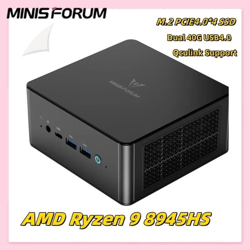 

Игровой настольный компьютер EOVOE UM890 UM880 Pro на базе Ryzen 9 8945HS, Mini PC с DDR5 5600 МГц, M.2 PCIe 4.0*2 SSD, OCulink, 2*2.5G RJ45