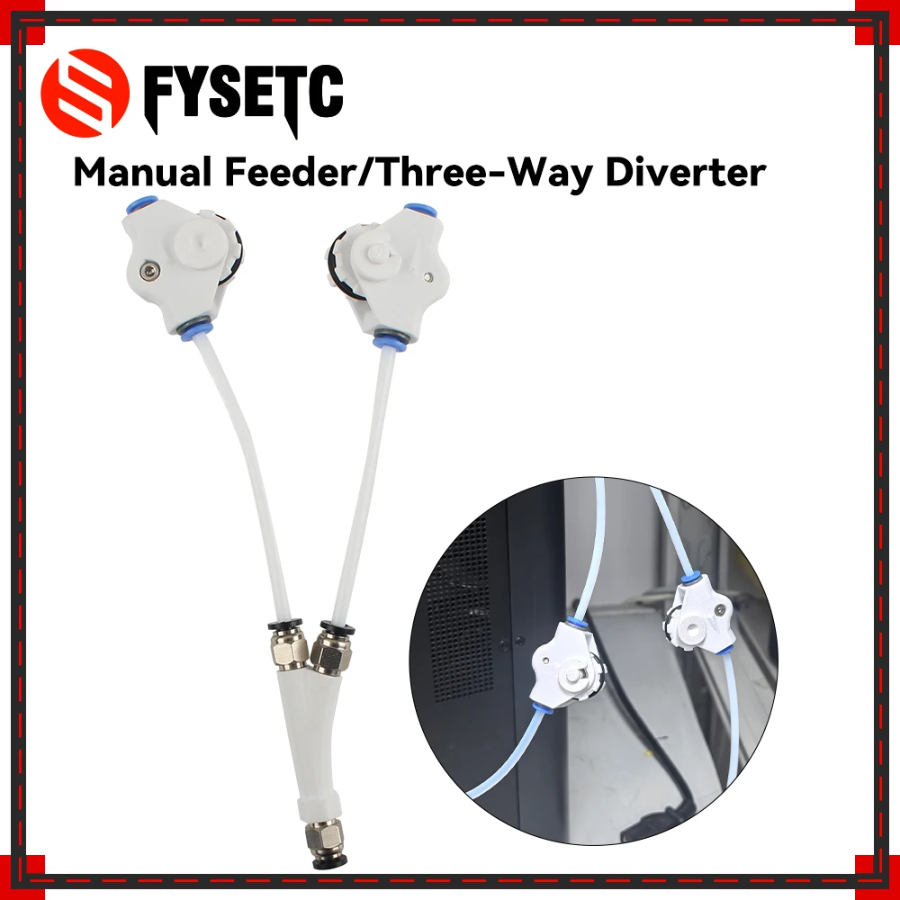 

Upgraded Manual Feeder/Three-Way Diverter Dual-Channel And Smooth Feeding Filamnet For 3D Printer Parts
