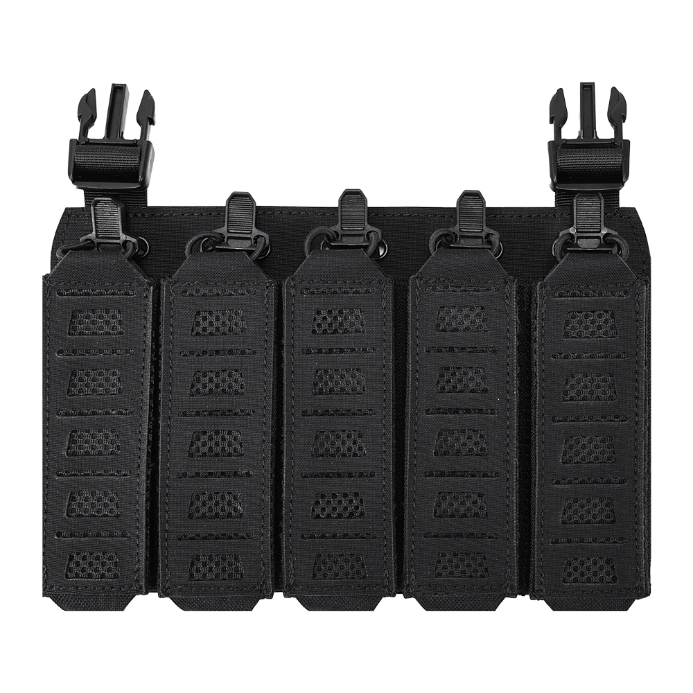 MP5 MP7 Magazin-Pflancard mit Klettverschluss und elastischen Riemen, taktisches Brust-Rig-Panel für die Airsoft-Jagd – SINAIRSOFT 5