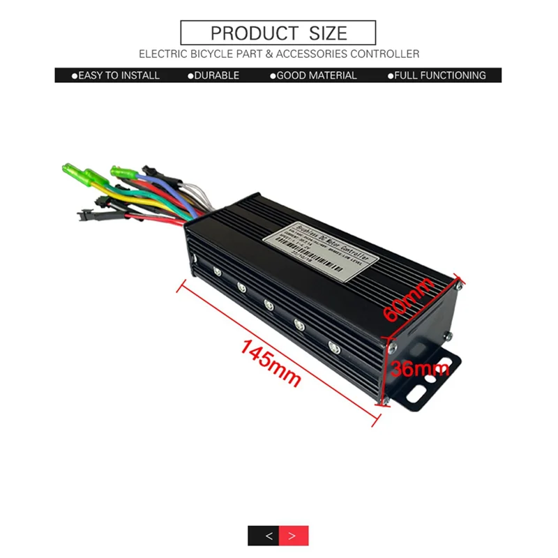 36V 48V 750W 1000W Three-Mode 12 Tubes Brushless 30A Controller Throttle Brake Kit with LED SW900 Display E-Bike Parts