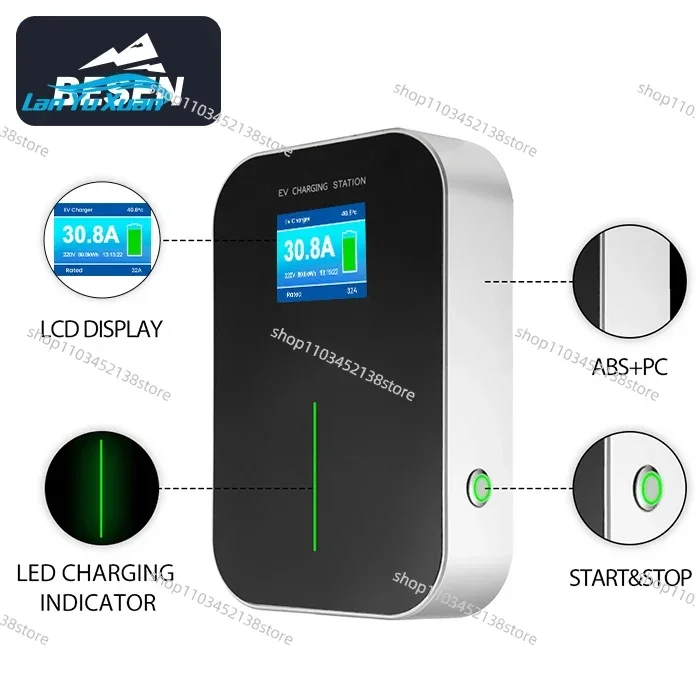 BESEN 32A 7kW Electric Car Charger EV Charging Pile with Type 2 Plug