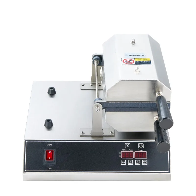 Commercial electronic crispy waffle machine, stainless steel body non-stick cookie machine
