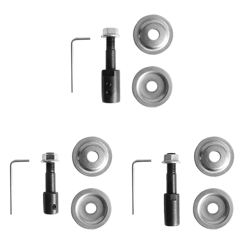 ¡CALIENTE! 3 juegos de eje de conexión de muela para varillas de pulido y pulido de motor 775