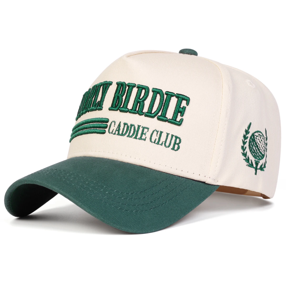 Unisex EARLY BIRDIE CADDIE CLUB Baseballkappen mit Stickerei, Frühling und Herbst, für den Außenbereich, verstellbare Freizeithüte, Sonnenschutzhut, Sportkappe – Detail 3