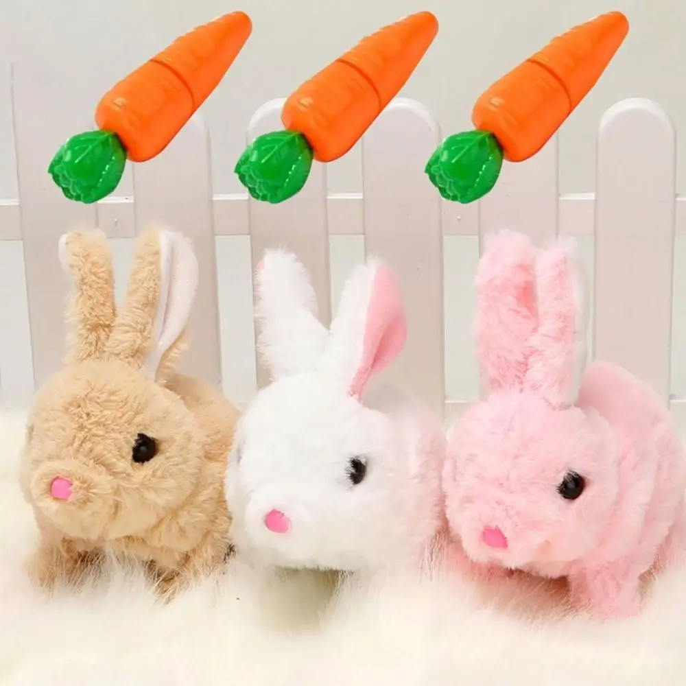 Adorable lapin électrique de Pâques avec sons et mouvements, lapin interactif réaliste, lapin vitalité et joie