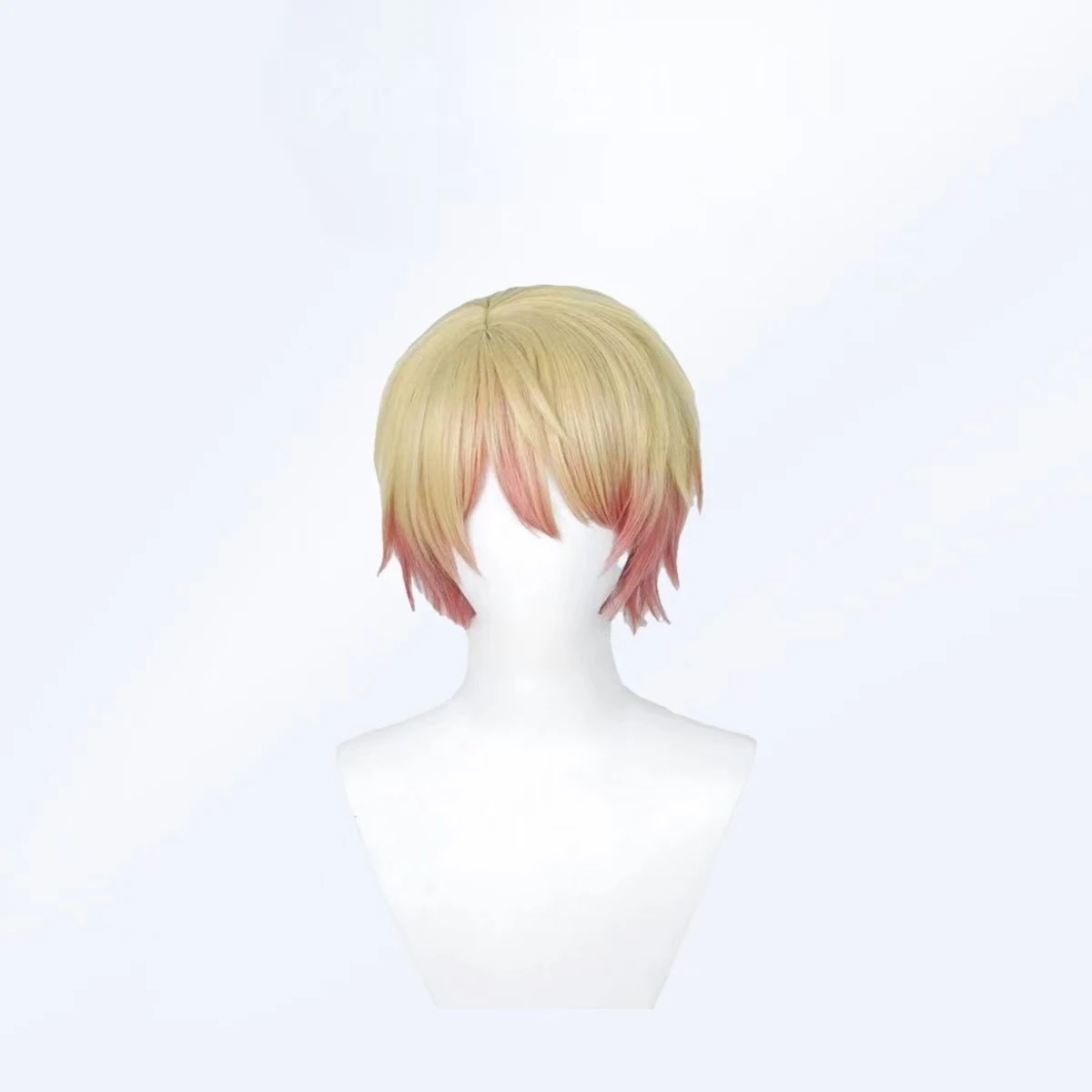 Anime Tenma Tsukasa Cosplay Perücke Kurze Kopfhaut Goldene Gemischte Cosplay Anime Perücke Hitzebeständige Haar